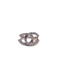 Silver eye ring