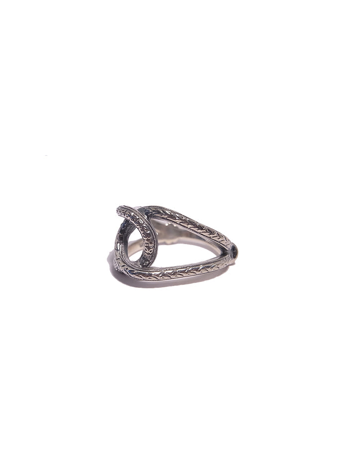 Silver eye ring
