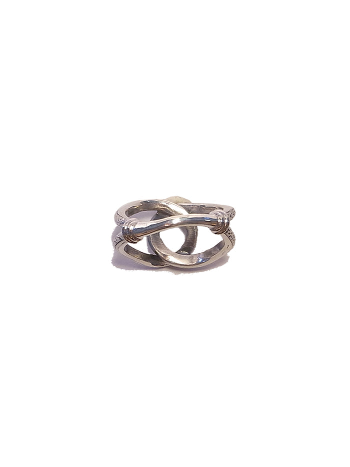 Silver eye ring