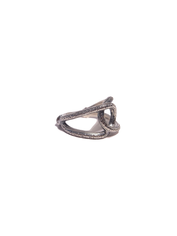 Silver eye ring