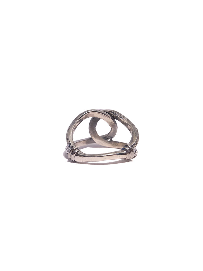 Silver eye ring