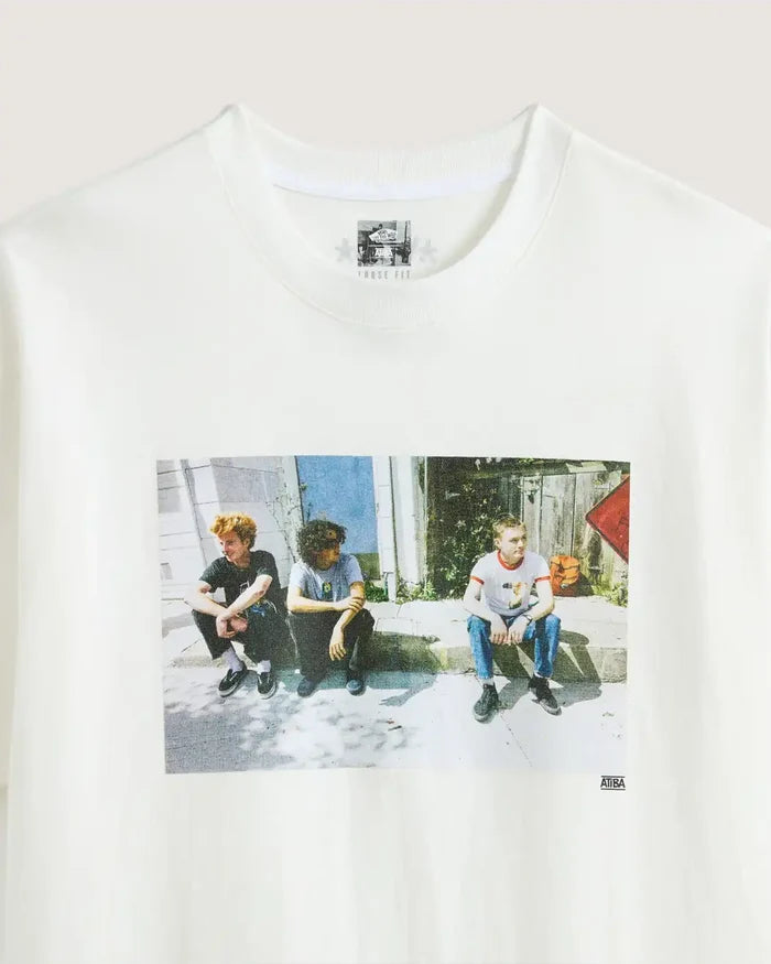 Skate Atiba Haze Curb Crew T-Shirt - White