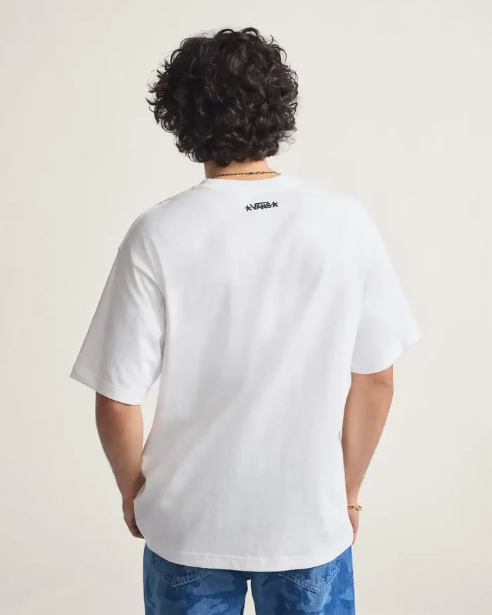 Skate Atiba Haze Curb Crew T-Shirt - White