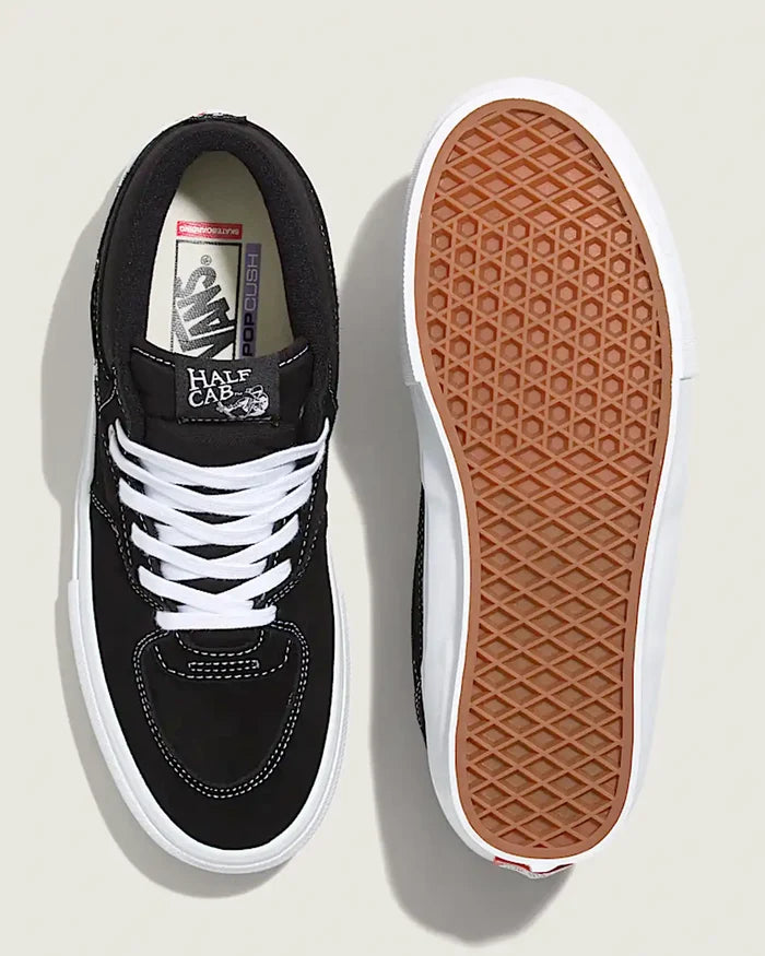 Skate Half Cab Shoes - Black/White
