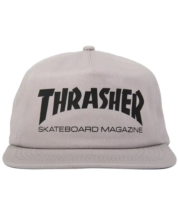 Skate Mag Snapback Hat - Grey/Black