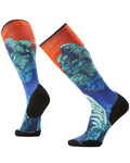 Ski Winter Haze Print Over The Calf Socks - Deep Navy