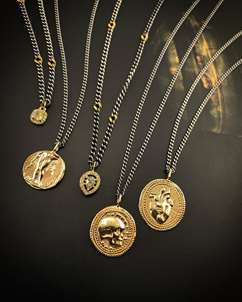 Skull Coin Necklace
