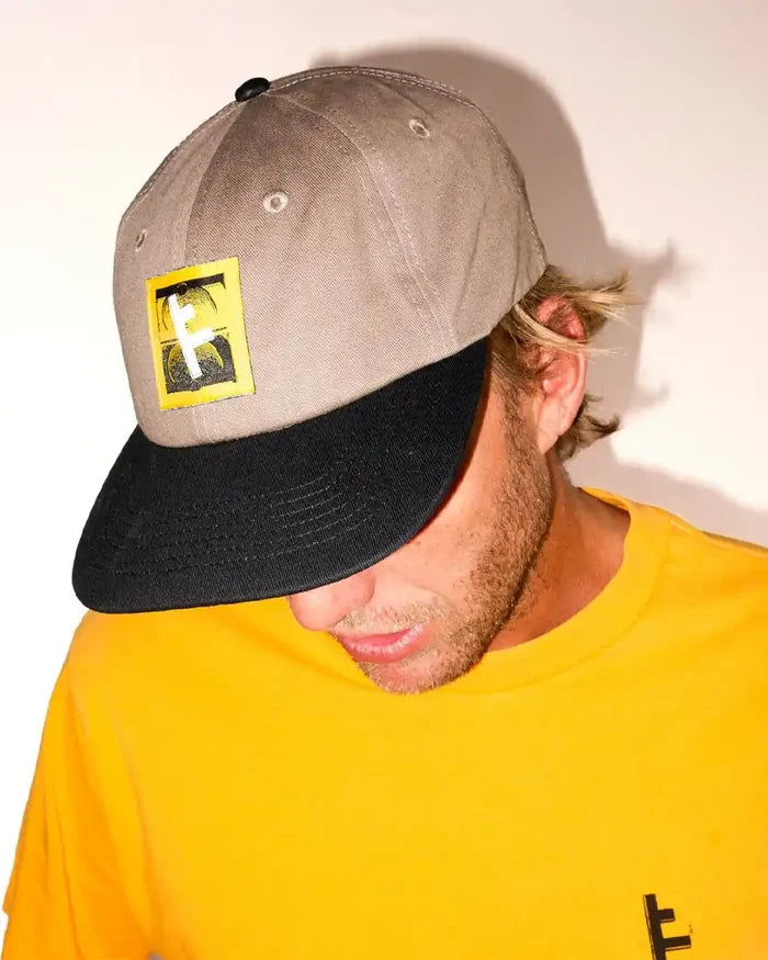 Slant F Hat - Brown