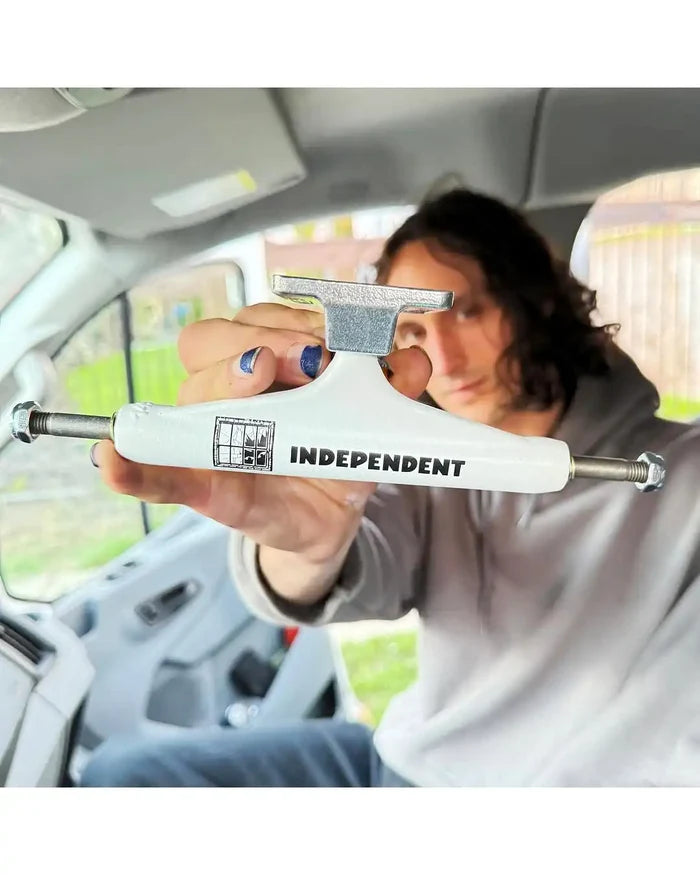 Stage11 Pro Evan Smith Skateboard Trucks - White/Silver