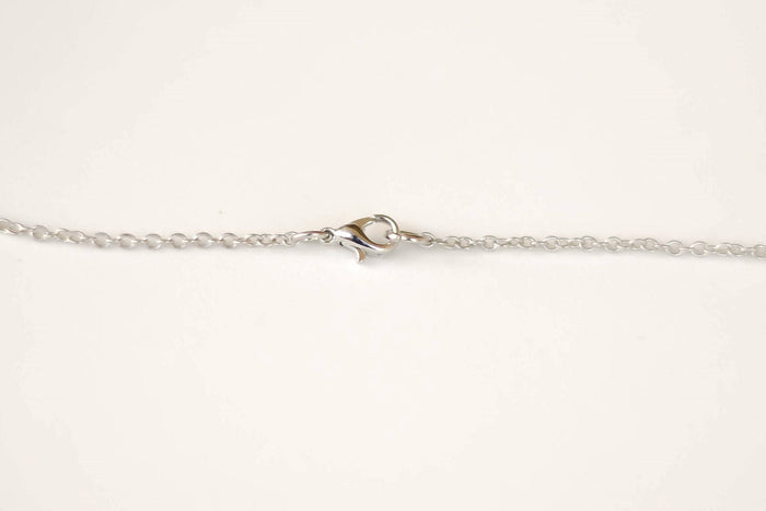 Stainless steel chain necklace for men, circle pendant - shani-adi-jewerly