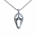 Stainless Steel Ghost Mask Necklace