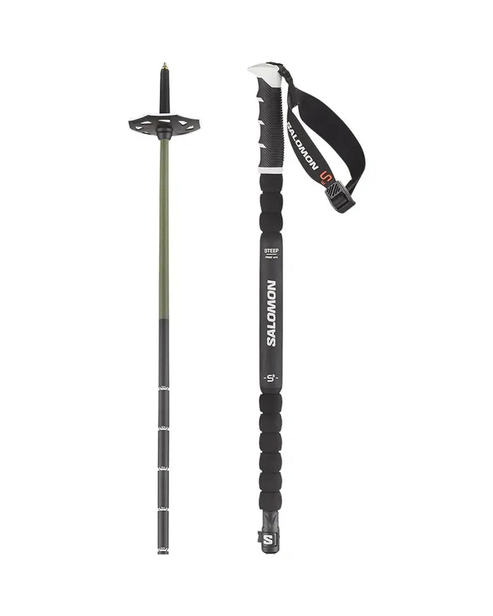Steep Prime Vario S3 Ski Poles - Black/White