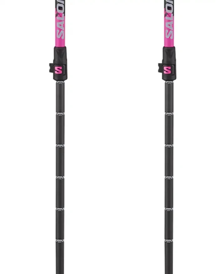 Steep Pro Vario S3 Ski Poles - Black/Rhoda