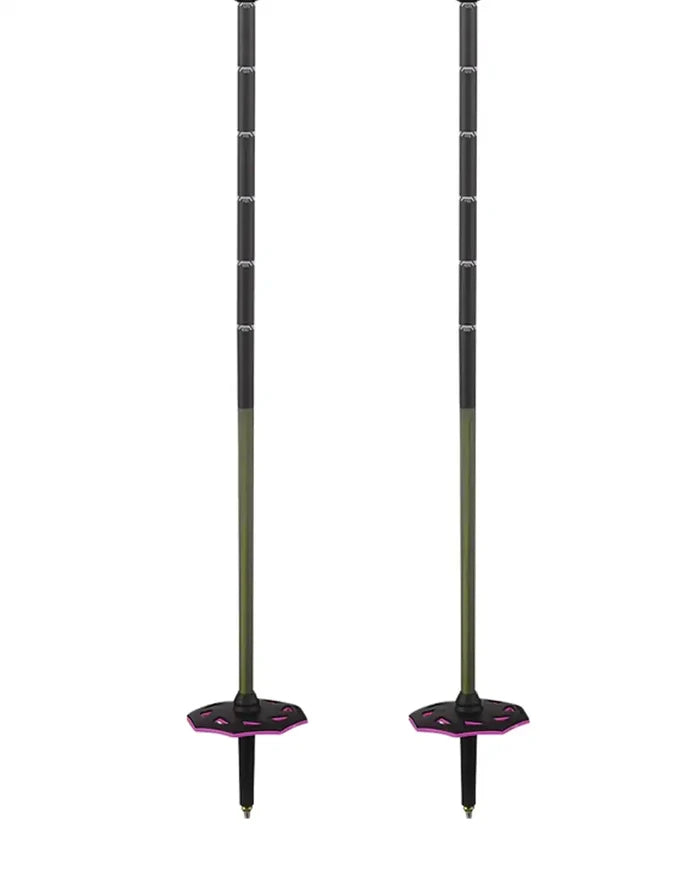 Steep Pro Vario S3 Ski Poles - Black/Rhoda