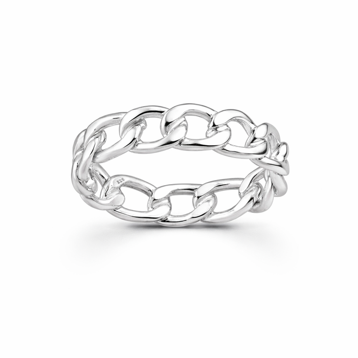 Sterling Silver Chain Link Ring