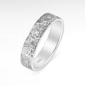 Sterling Silver Textured Oxidized Man's Band Ring