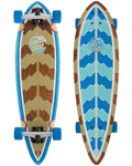 Stipple Wave Dot Pintail Complete Longboard