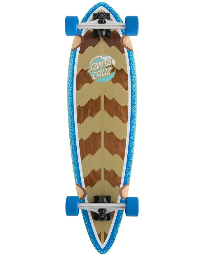 Stipple Wave Dot Pintail Complete Longboard