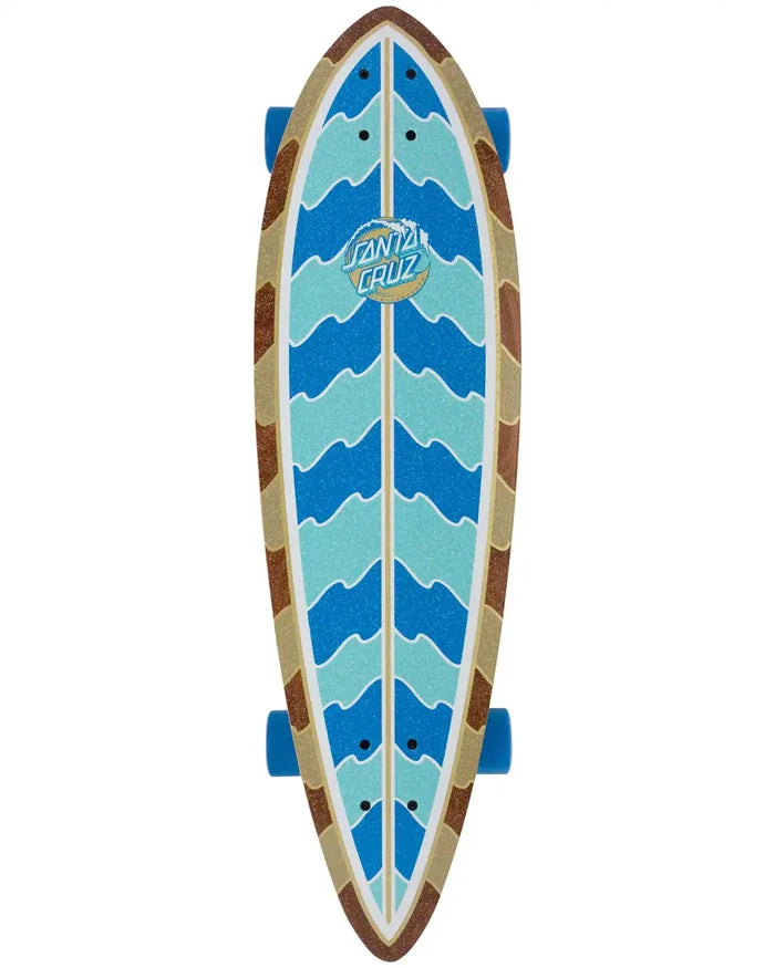 Stipple Wave Dot Pintail Complete Longboard