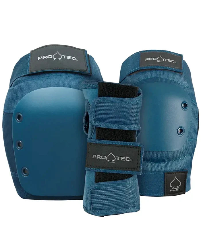 Street Jr 3 Pack Pad Set Protective Gear - Blue