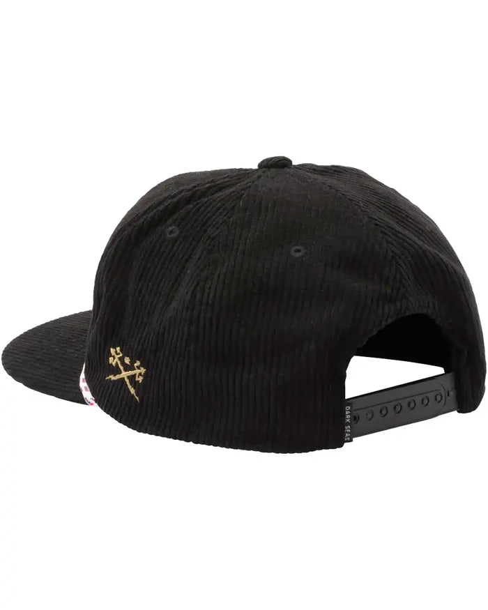 Supplier Cord Snapback Hat - Black