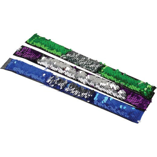 Tactile Sensory Calming Sequin Bracelets - Set of 6