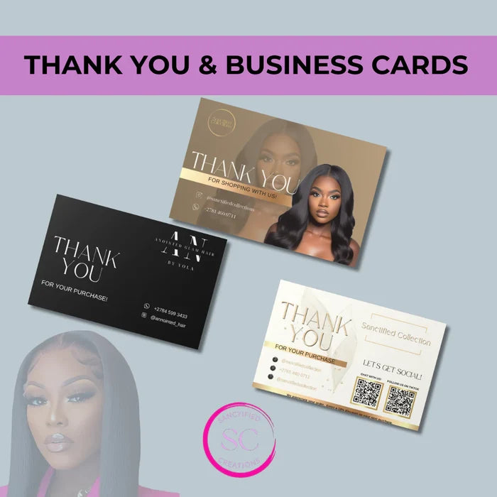 Thank You/Business Cards (Set of 20)