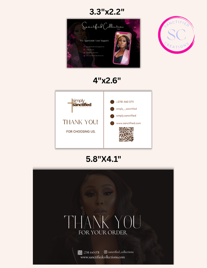 Thank You/Business Cards (Set of 20)
