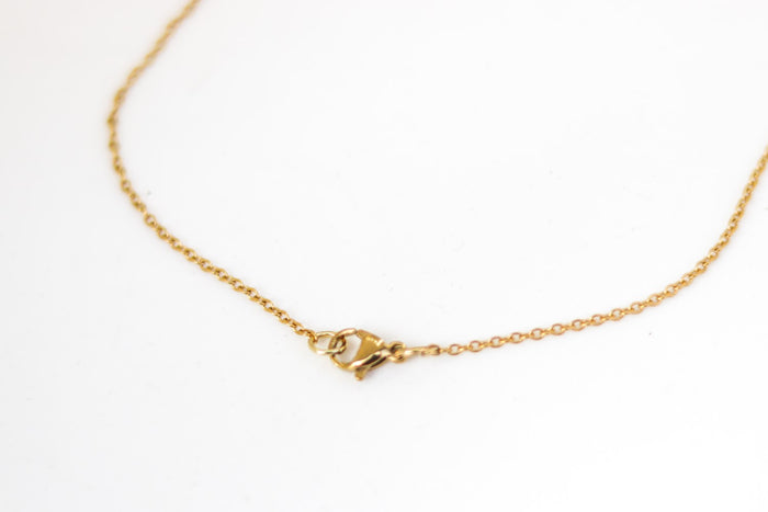 Triangle necklace, tiny gold bead necklace, chain necklace, personalised jewelry, festival jewelry