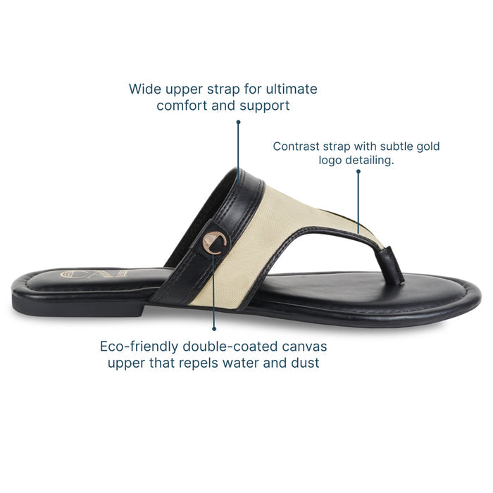 Trine Black Flats
