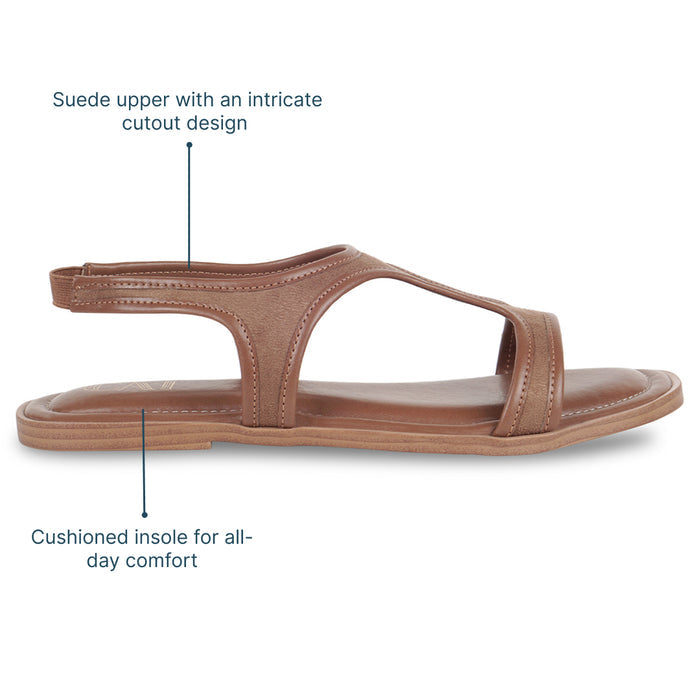 Velo Slingback Tan Flats