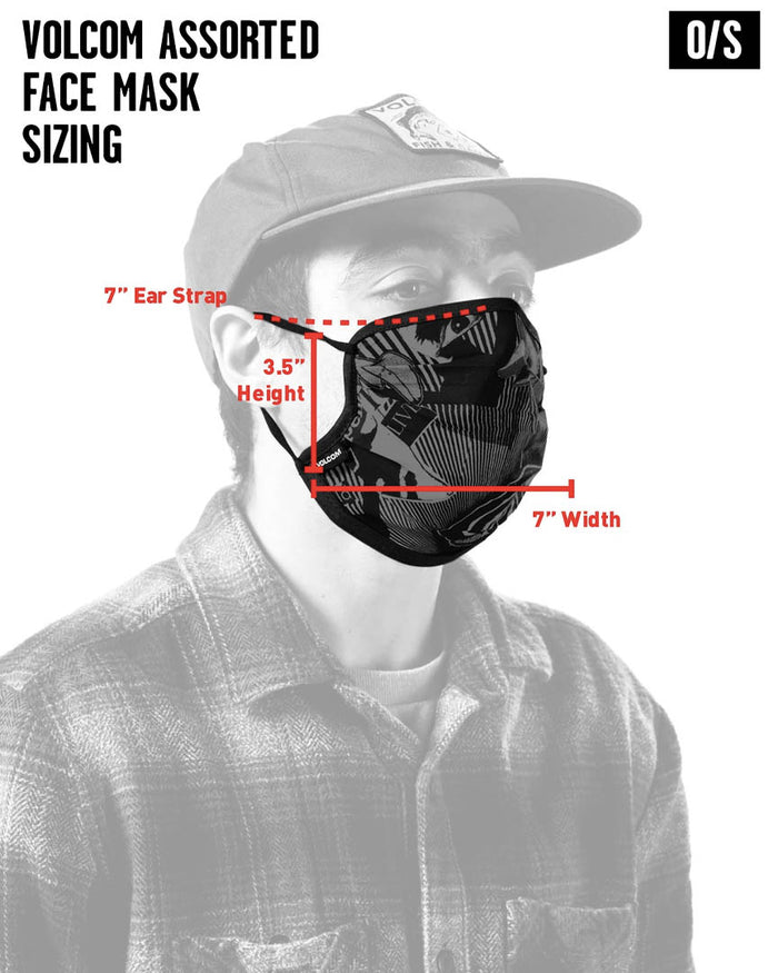 Volcom Facemask - White Black