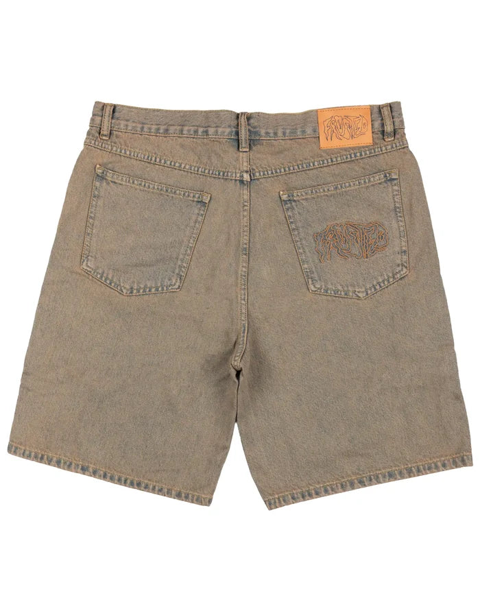 Wavy Baggy Shorts - Faded Khaki