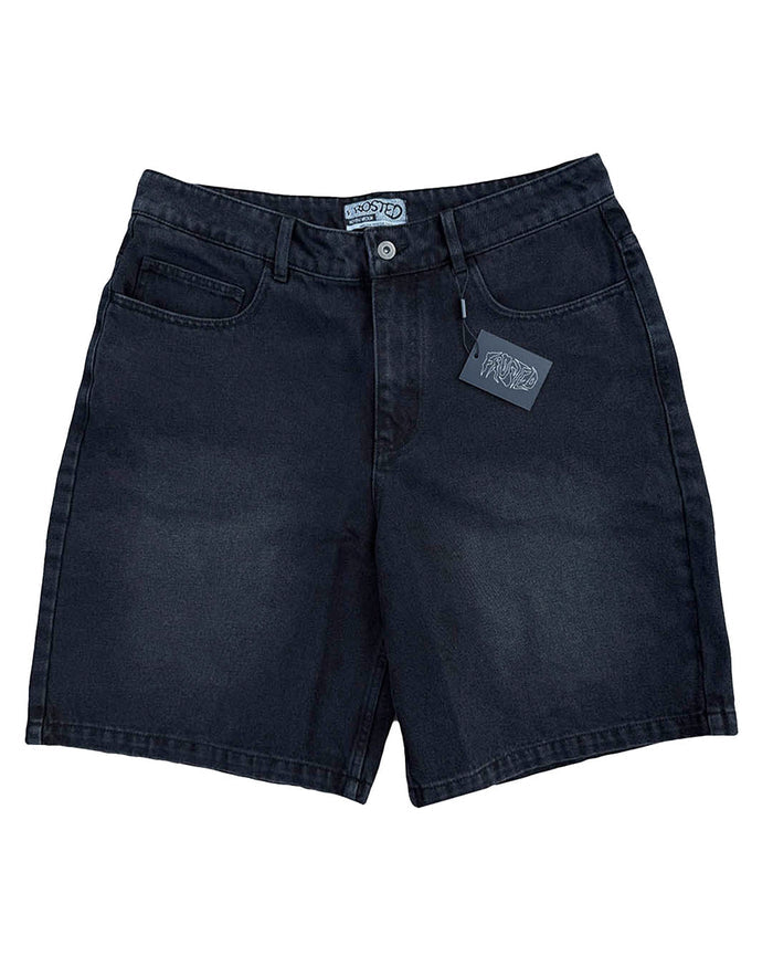 Wavy Baggy Shorts - Moon Black