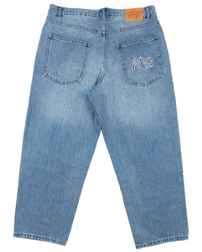 Wavy Classic Baggy Jeans - Whisker Blue