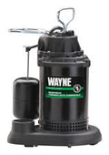 Wayne Pumps 1/2 HP 115V Thermoplastic Sump Pump with Vertical Float Switch, 65 GPM