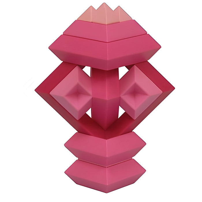 WEDGiTS Pink Building Set – 15 Piece Creative Construction
