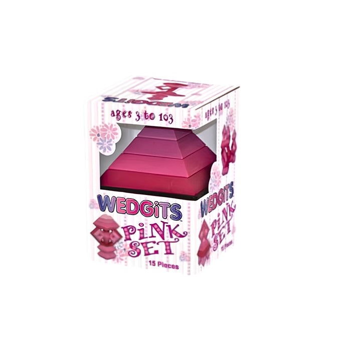 WEDGiTS Pink Building Set – 15 Piece Creative Construction