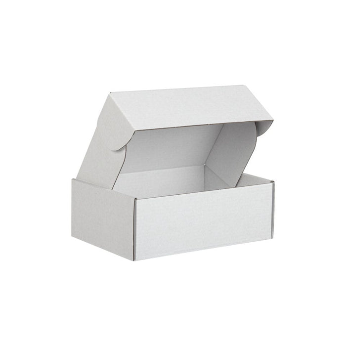 White Square Shipping Box – White Inside (Pack of 10)