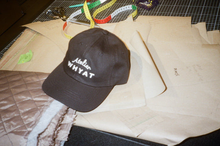 WHYAT Dad Cap Atelier Logo - Black