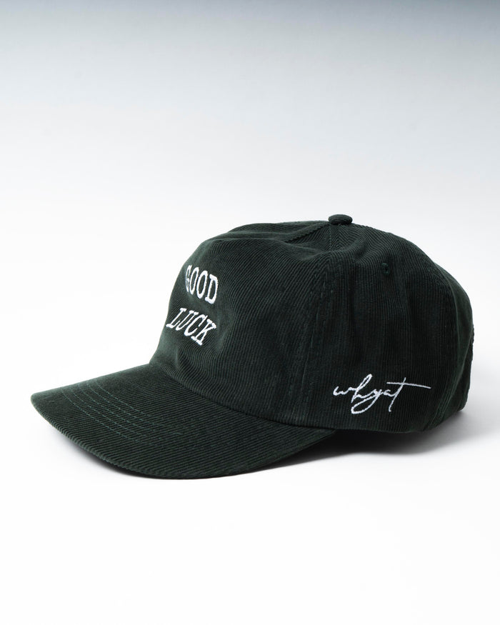 WHYAT „Good Luck“ Cap- Corduroy Green