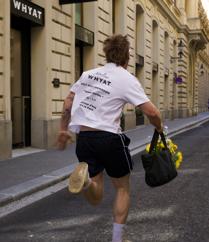 WHYAT Tee - "PARIS SHOWROOM" -white