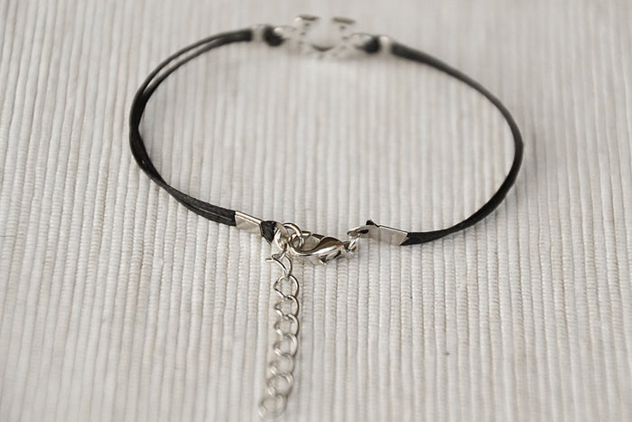 Women bracelet with silver tone Horseshoe charm - shani-adi-jewerly