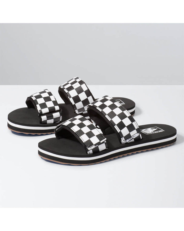 Women Cayucas Slide Sandals - Checkerboard