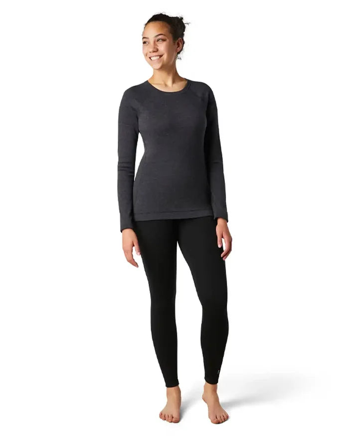Women's Classic Thermal Merino Base Layer Crew Boxed - Charcoal Heather