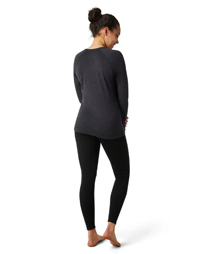 Women's Classic Thermal Merino Base Layer Crew Boxed - Charcoal Heather
