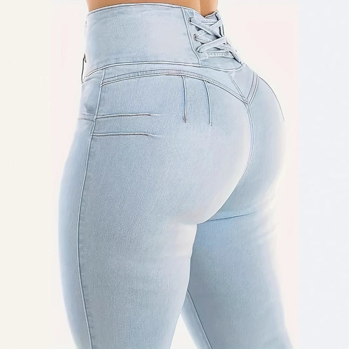 Women's High Waist Tight Stretch Shaping And Hip Lifting Jeans