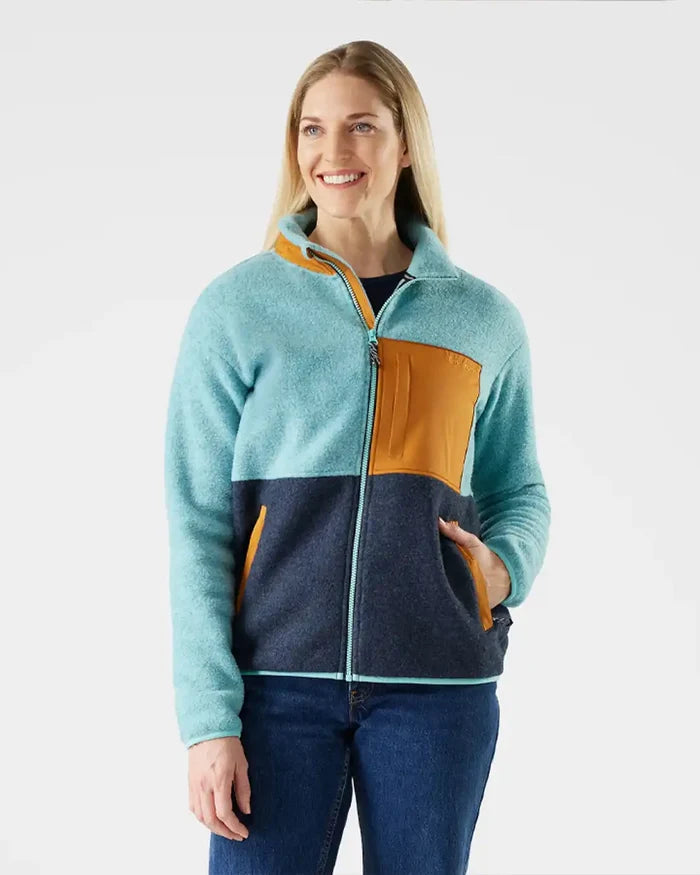 Women's Second Cut Fleece Jacket - Pacific Blue