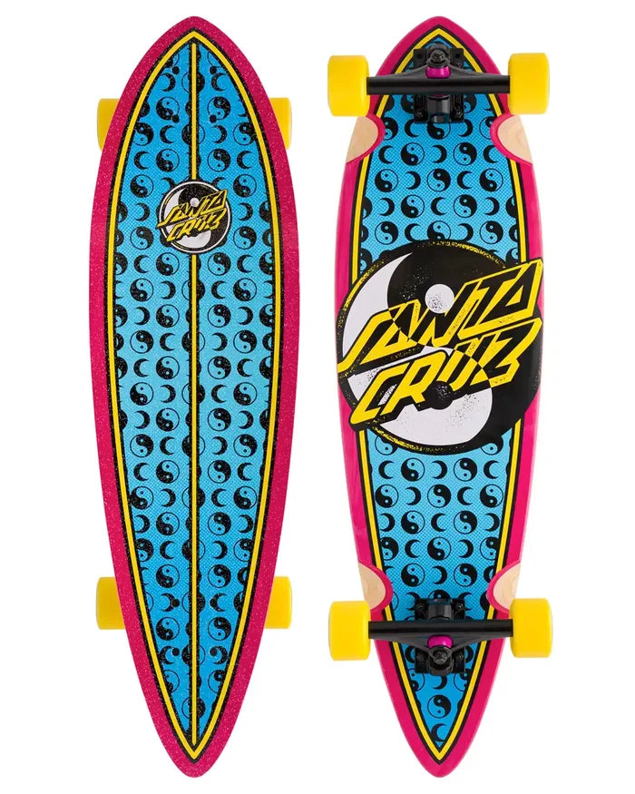 Yin Yang Dot Pintail Complete Longboard